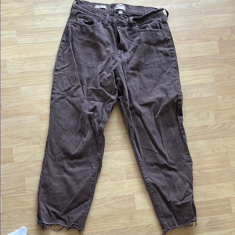 Brown denim